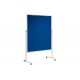 Moderationstafel professionell Textil/Textil, 150x120cm blau